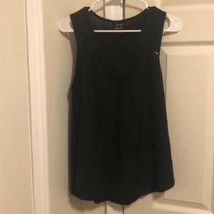 Black Flowy tank Top